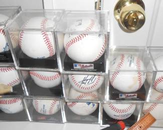 Signed baseballs