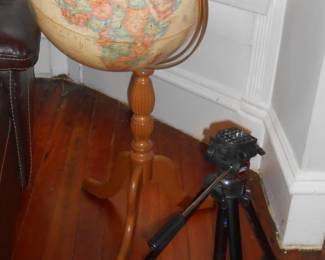 Globe, tripod