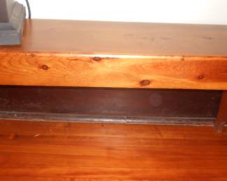 Wooden bench