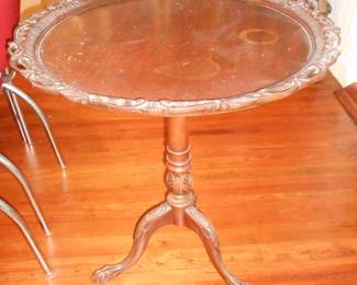 Antique pie crust table