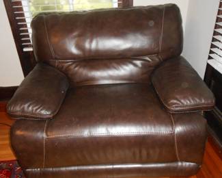 Leather recliner