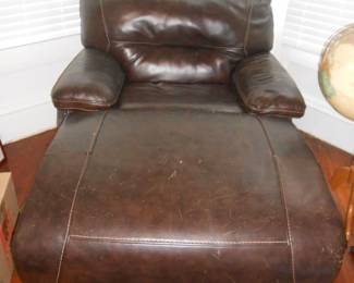 Leather chair, some damage to back