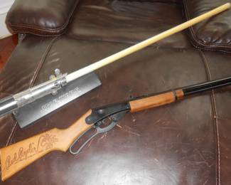 OWNER IS KEEPING LIGHT SABER, IT IS NO LONGER AVAILABLE. Star Wars light saber, Red Ryder BB gun