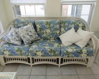 Rattan and wicker porch set - great condition