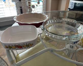 PIE PLATES AND CASROLE