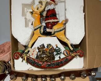CHRISTMAS ROCKING SANTA & BELLS