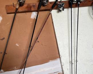 5 fishing rods
