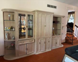 ENTERTAINMENT CENTER & BOOKSHELVES / DISPLAY