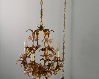 PAIR OF HANGING LAMPS