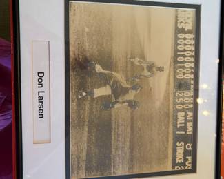 Don Larson signed photo