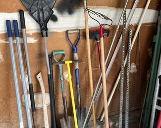 YARD TOOLS, CONDUIT PIECE & MISC.