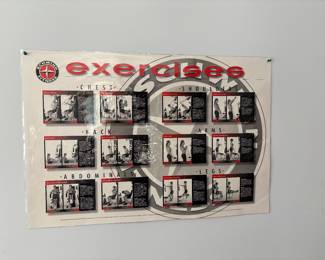 Poster for exercise equipment