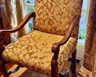 Pair of stunning tapestry French chairs