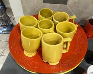Frankoma mugs & platters