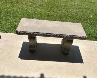 Concrete bench