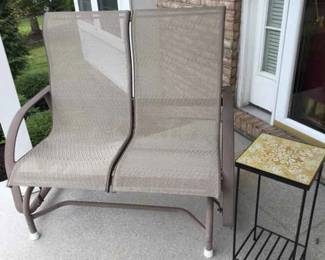 Sling Loveseat Glider