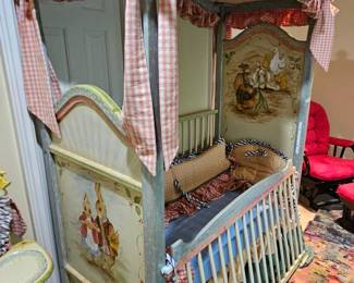 Beatrix Potter custom crib and bedding