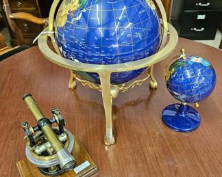 Bostrom surveying instrument and globes