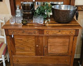 Vintage sideboard with mirror
