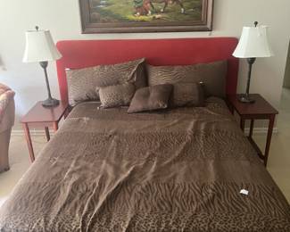 King custom upholstery headboard