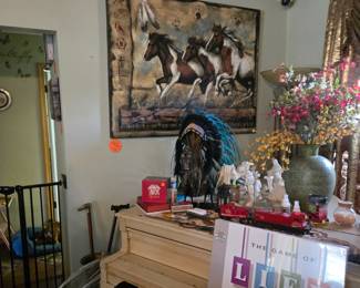 Canvas horse picture,game of life first lot of a classic reproduction.