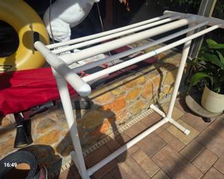 PVCTowel rack for out by the pool