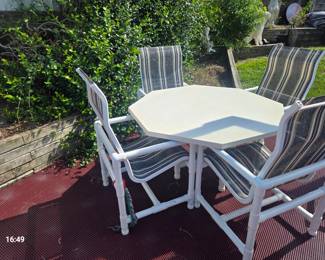 PVC Chairs and Table
