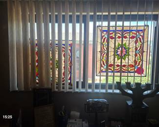 2 stained glass pieces square.