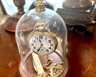 Pocket watch under dome