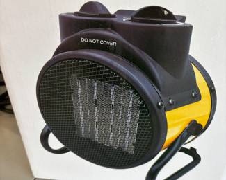 Electric space heater in box
