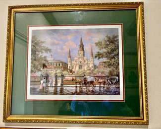 Signed and numbered New Orleans scenes
