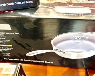 Chantal skillets in boxes
