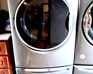 Whirlpool grey washer on stand