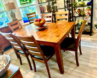 Mango wood dining/breakfast set