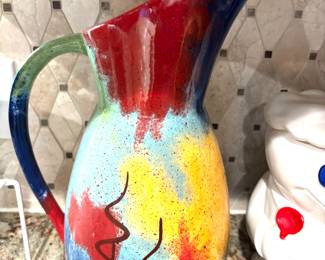 Colorful pitcher