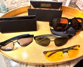 Reading and sunglasses