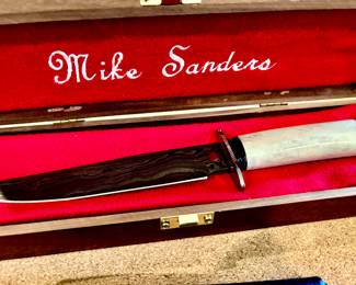 Renowned knife maker Mike Sanders knife