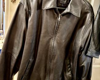 Men's leather jacket XL