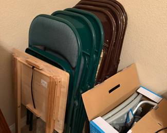 folding chairs, tv tray