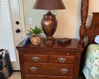night stand, lamp