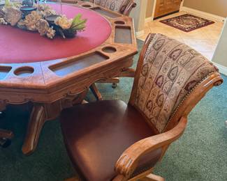 card table with chairs