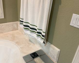 scale, towel