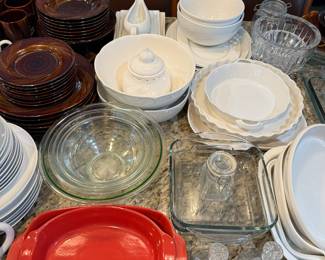 cookware, plates, bowls