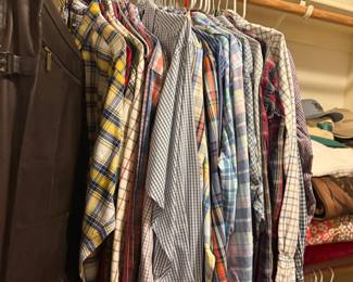mens clothing (shirts)