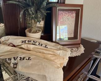 picture frame, faux plant