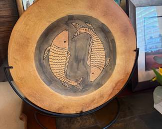decorative fish plaque/plate