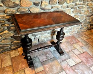 Antique Library Accent Table