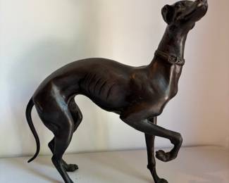 11” Bronze Greyhound Statue