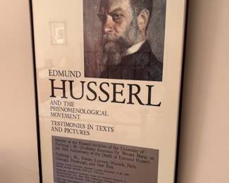 Edmund Husserl Framed Poster