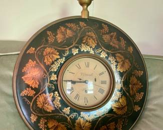 French Tole wall clock
